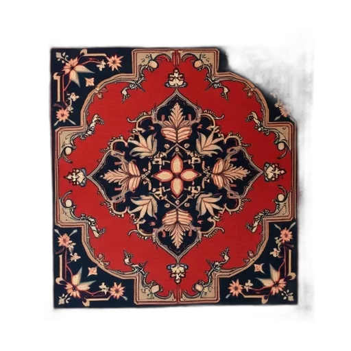 umbrella, red, traditional, persian, rug, intricate, patterns, rich transparent PNG cut-out