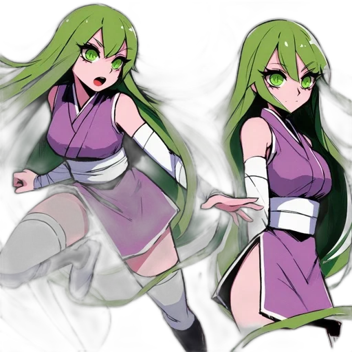 concept art, anime, fantasy art, pixel art, green, monochrome, neon, pastel transparent PNG cut-out