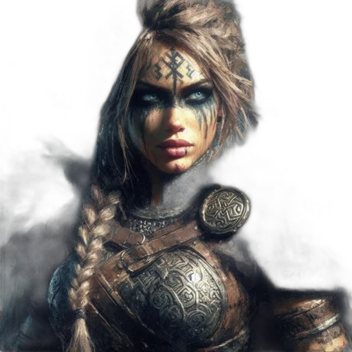 face, staff, sword, weapon, fantasy art, concept art, photorealistic, comic book art transparent PNG cut-out