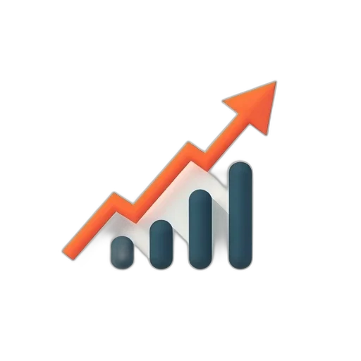 growing, graph, icon, diagram, symbol transparent PNG cut-out
