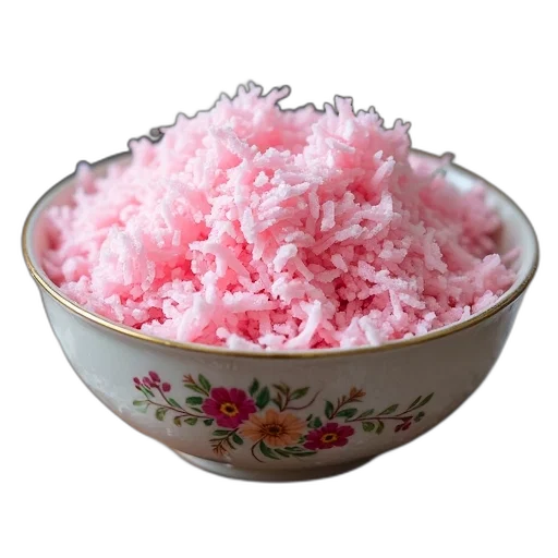 food, crown, jewelry, weapon, bowl, filled, pink, white transparent PNG cut-out