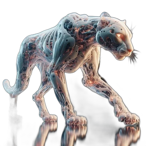 creature, animal, concept art, 3d render, fantasy art, watercolor, digital, rendering transparent PNG cut-out