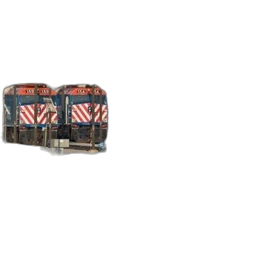 3d render, pixel art, train, yard, several, trains, parked, next transparent PNG cut-out