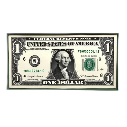 silver, certificate, denomination, one, dollar, portrait, george, washington transparent PNG cut-out