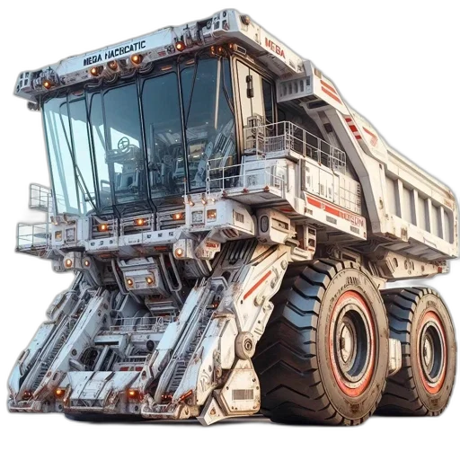 robot, 3d render, mega, vacuatic, large, futuristic, concept, vehicle transparent PNG cut-out