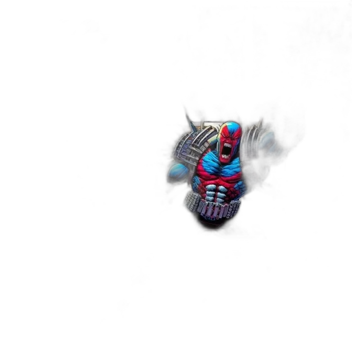 shoes, robot, mask, creature, pixel art, concept art, 3d render, fantasy art transparent PNG cut-out