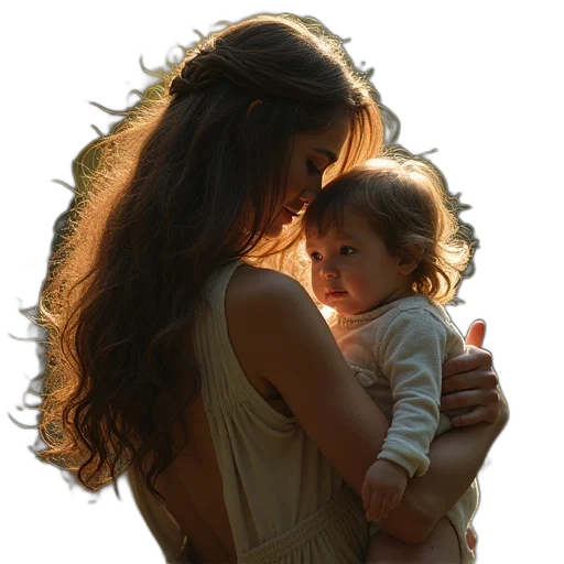 photorealistic, oil painting, dromel, her transparent PNG cut-out
