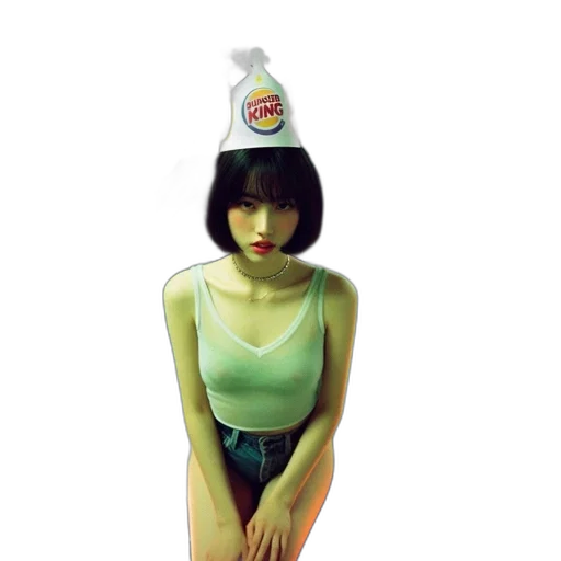 hat, bottle, dress, jacket, photorealistic, concept art, oil painting, vaporwave transparent PNG cut-out