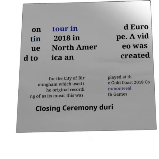 promotional, poster, tour, 2018, north, america, europe, featuring transparent PNG cut-out