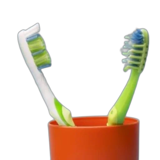 crown, weapon, staff, 3d render, two, toothbrushes, green, blue transparent PNG cut-out