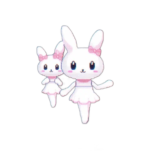 creature, animal, dress, staff, pixel art, concept art, 3d render, anime transparent PNG cut-out