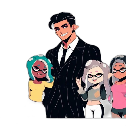 concept art, cartoon, cyberpunk, comic book art, dark, monochrome, pastel, neon transparent PNG cut-out