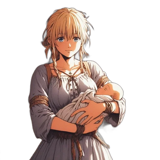 dress, dragon, weapon, staff, concept art, anime, pixel art, fantasy art transparent PNG cut-out