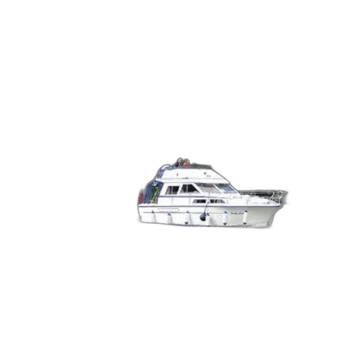 car, 3d render, photorealistic, white, boat, blue, smoke, trails transparent PNG cut-out