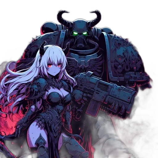 weapon, dragon, robot, concept art, fantasy art, cyberpunk, anime, dark transparent PNG cut-out