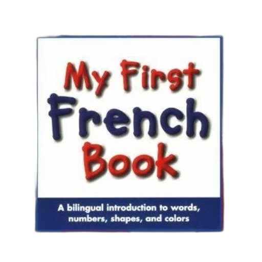 colorful, book, cover, titled, first, french, featuring, illustrations transparent PNG cut-out