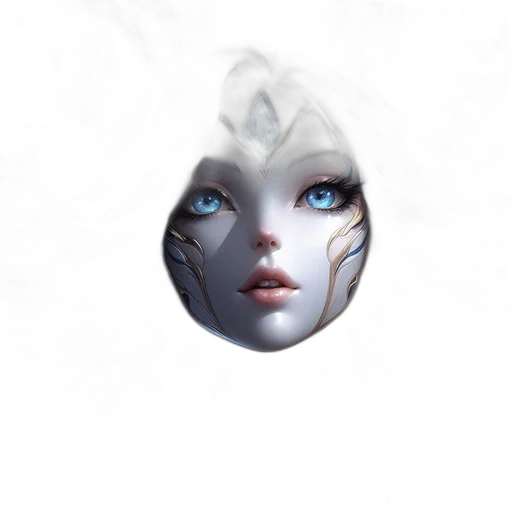 mask, face, creature, robot, fantasy art, concept art, photorealistic, 3d render transparent PNG cut-out