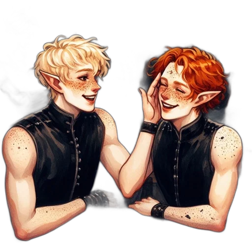 concept art, pixel art, fantasy art, watercolor, dimly, lit, room, two transparent PNG cut-out