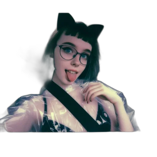 creature, animal, hat, staff, anime, cartoon, vaporwave, pixel art transparent PNG cut-out