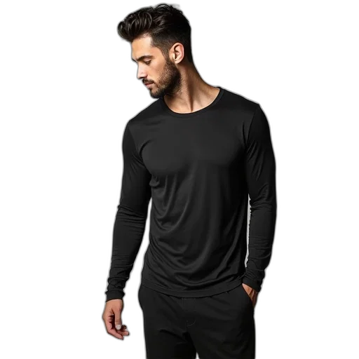 jacket, monochrome, dark, original transparent PNG cut-out