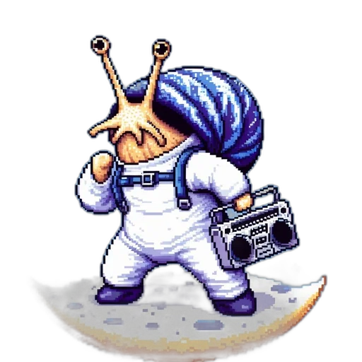 robot, staff, hat, creature, pixel art, concept art, vaporwave, watercolor transparent PNG cut-out