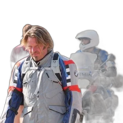 jacket, concept art, photorealistic, outer space, man, grey, red, blue transparent PNG cut-out