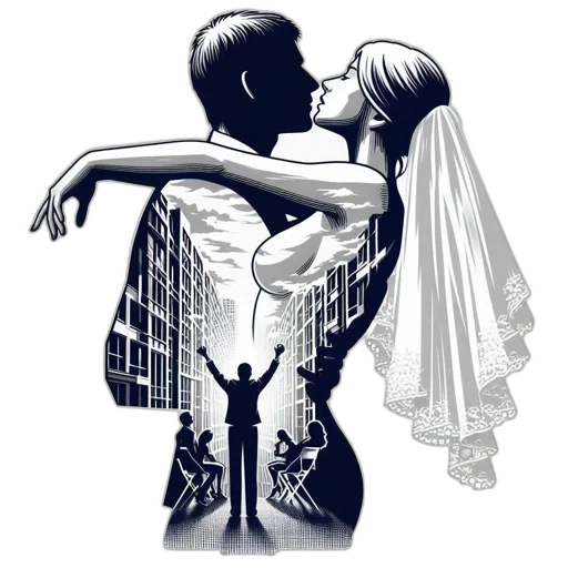 dress, comic book art, pixel art, concept art, fantasy art, outer space, fog, monochromatic transparent PNG cut-out