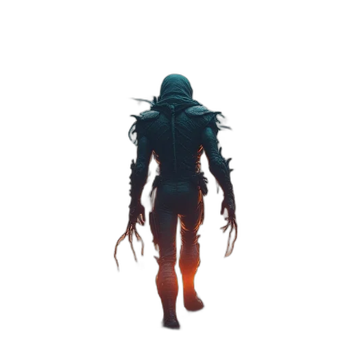 creature, robot, mask, staff transparent PNG cut-out