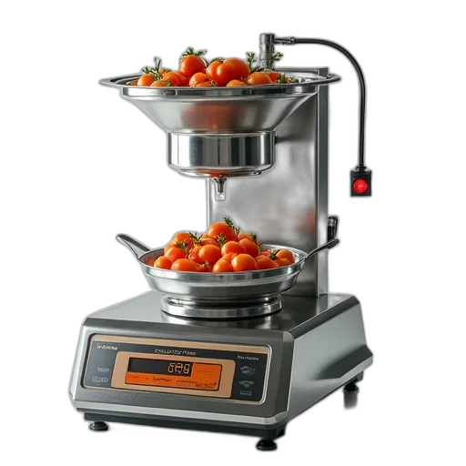 robot, food, machine, weighing transparent PNG cut-out