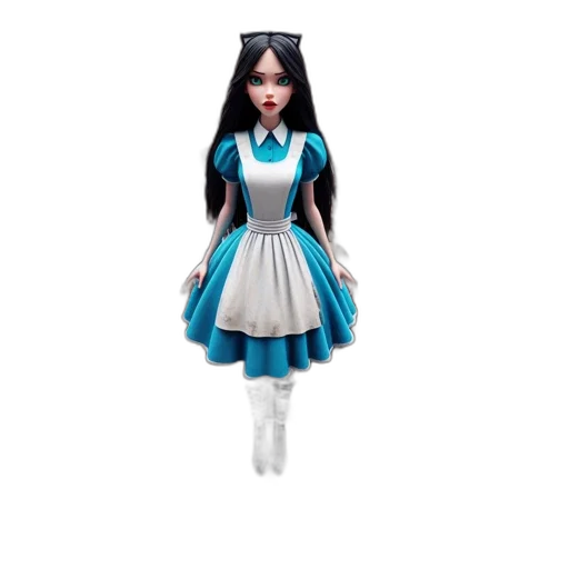 dress, robot, 3d render, concept art, fantasy art, cartoon, blue, crowd transparent PNG cut-out