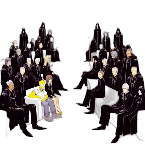 staff, cartoon, concept art, city street, fire, grand, assembly, takes transparent PNG cut-out