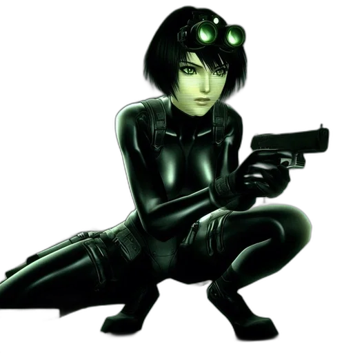 weapon, robot, staff, concept art, comic book art, cyberpunk, pixel art, green transparent PNG cut-out