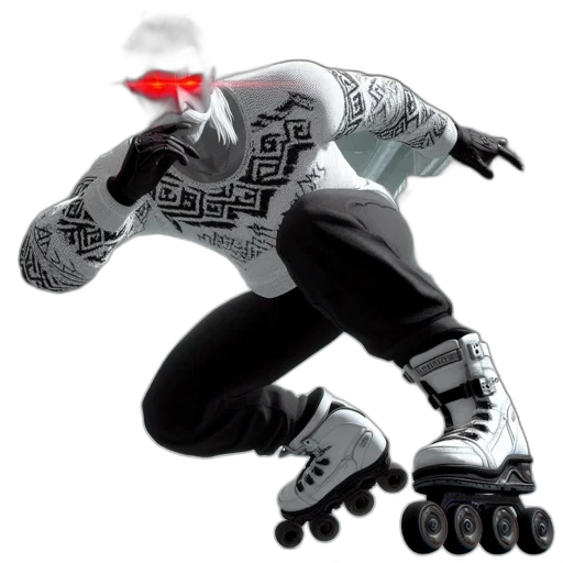 robot, jacket, 3d render, concept art, comic book art, cyberpunk, monochrome, anthropomorphic transparent PNG cut-out