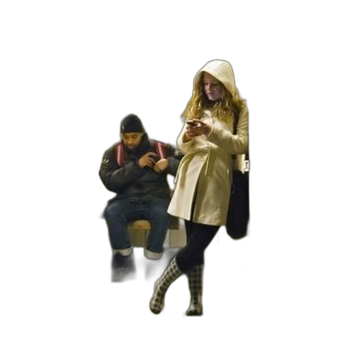 jacket, umbrella, staff, hat, concept art, 3d render, snow, rain transparent PNG cut-out