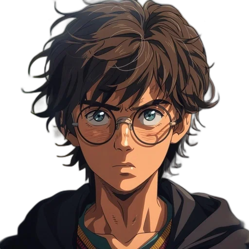 face, mask, hair, staff, anime, cartoon, pixel art, comic book art transparent PNG cut-out