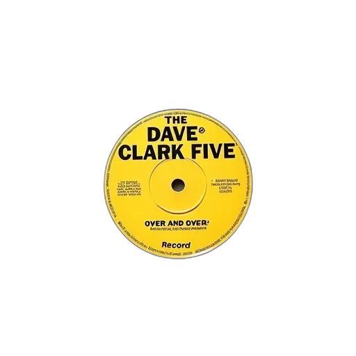 vinyl, record, yellow, label, featuring, text, dave, clark transparent PNG cut-out