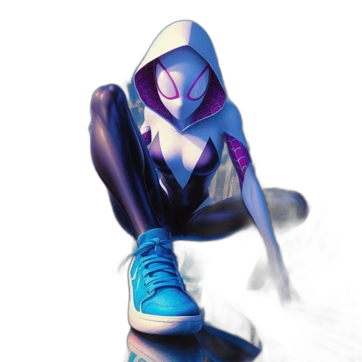 robot, shoes, mask, jacket, concept art, 3d render, vaporwave, cyberpunk transparent PNG cut-out