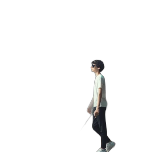 staff, robot, jacket, creature, 3d render, concept art, pixel art, photorealistic transparent PNG cut-out