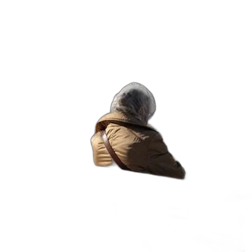 jacket, hat, mask, face, 3d render, concept art, photorealistic, outer space transparent PNG cut-out
