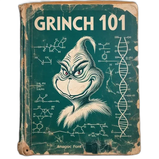 creature, animal, concept art, book, cover, featuring, grinch, character transparent PNG cut-out