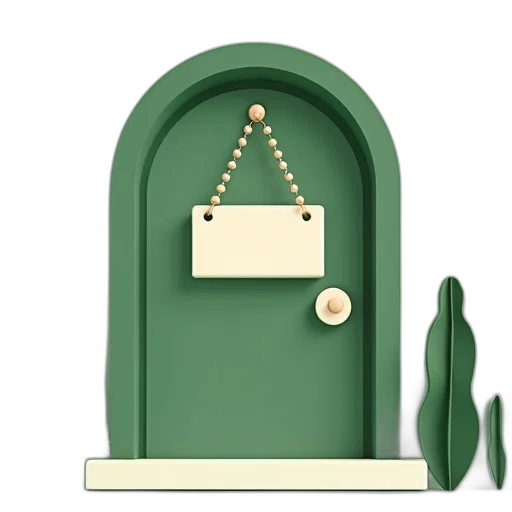 furniture, jewelry, crown, staff, 3d render, concept art, green, pastel transparent PNG cut-out