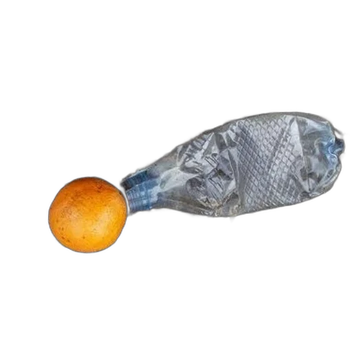 food, weapon, jewelry, staff, photorealistic, 3d render, orange, crumpled transparent PNG cut-out