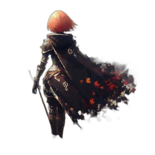 mask, robot, staff, weapon, concept art, fantasy art, pixel art, watercolor transparent PNG cut-out