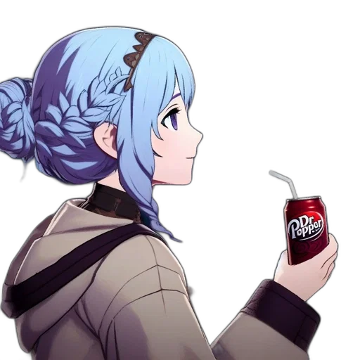 food, bottle, robot, jacket, anime, vaporwave, pixel art, cartoon transparent PNG cut-out