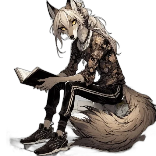 staff, animal, creature, fantasy art, concept art, cyberpunk, pixel art, monochrome transparent PNG cut-out