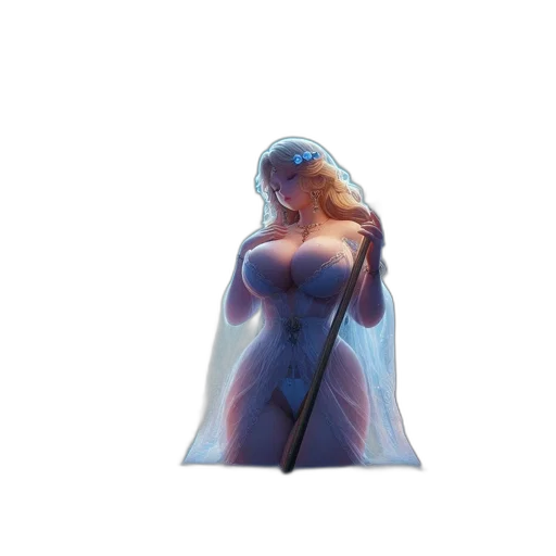 dress, bottle, robot, creature, concept art, 3d render, fantasy art, vaporwave transparent PNG cut-out
