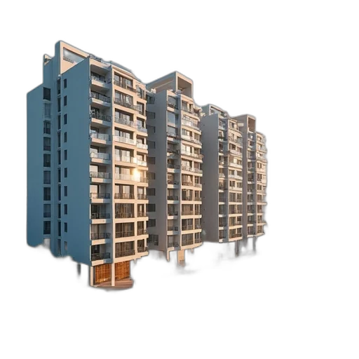 building, 3d render, photorealistic, concept art transparent PNG cut-out