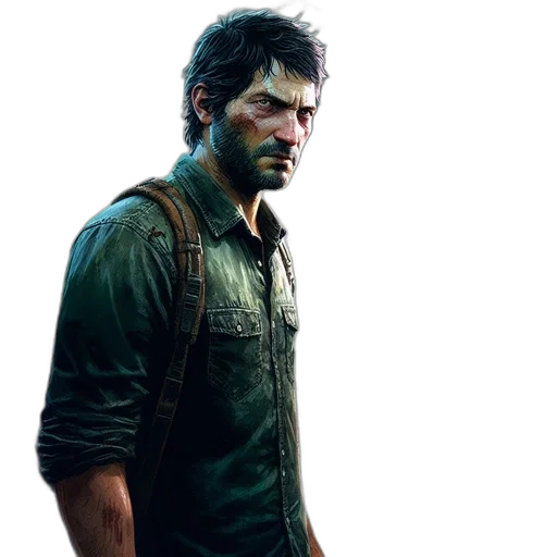 jacket, face, weapon, concept art, photorealistic, 3d render, pixel art, green transparent PNG cut-out