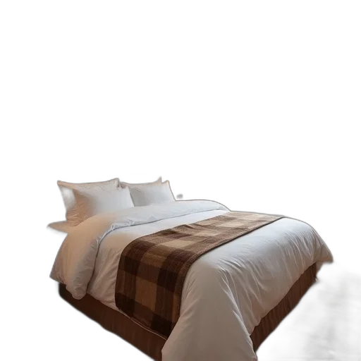 furniture, 3d render, photorealistic, concept art, earth tones, cozy, hotel, room transparent PNG cut-out