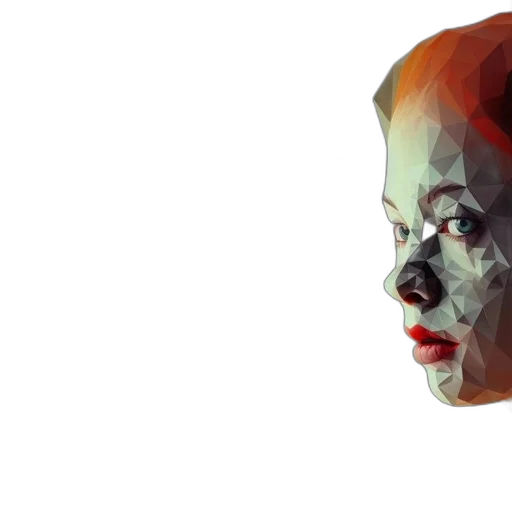 face, mask, robot, crown, photorealistic, watercolor, concept art, 3d render transparent PNG cut-out